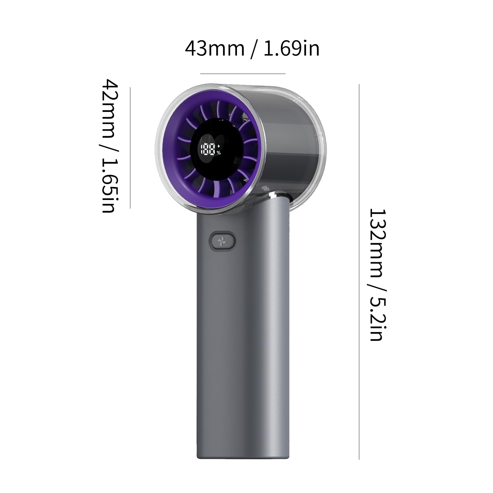 Mini Fan Handheld,3000Mah Rechargeable Mini Personal Hand Cooling Fan With Battery Life