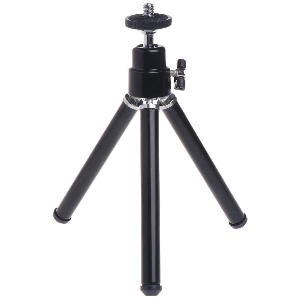 Kangneei Mini Multi-Purpose Tripod, Aluminum, Black, Standard 1/4-20 Thread, 14-34Cm