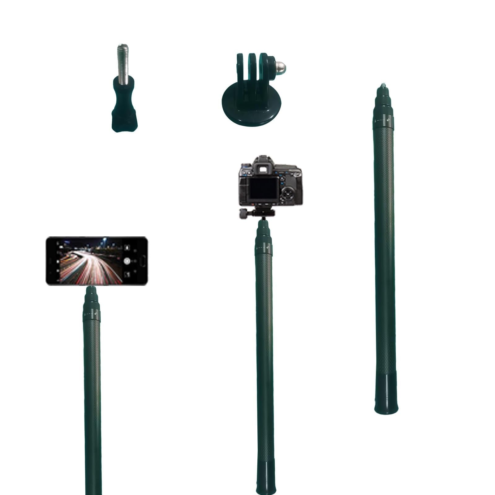 Tsfeiiii 5.4Ft Long Invisible Selfie Stick - Carbon Fiber Monopod (65In/165Cm) For X4, X3, One X2, One R, One X, Go 3S, 3, 2 - Lightweight & Portable Extension Pole For 360 Cameras