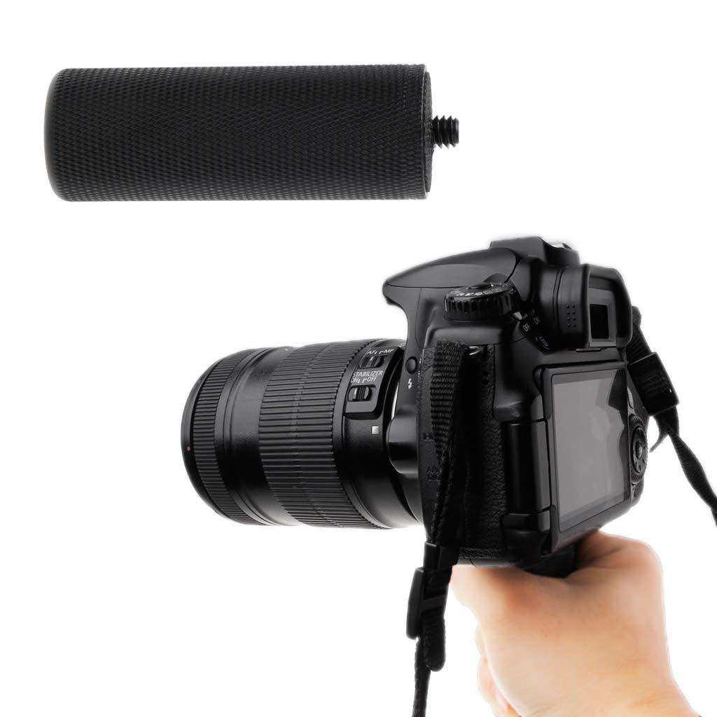 Zepfjhe 1/4'' Metal Handle Hand Grip Stabilizer Stick For Led Light Video Camera