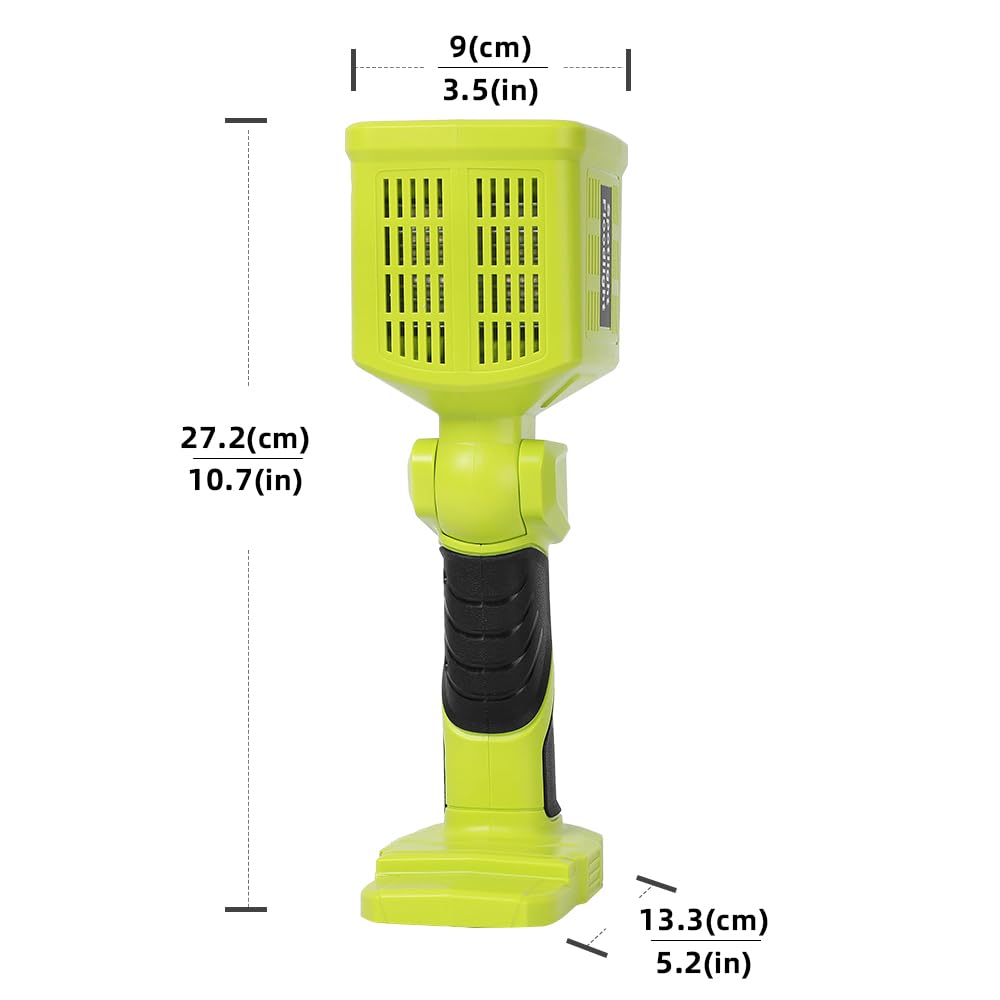 Xidesyzyct 1600Lm Flashlight For Ryobi One+ 18V Li-Ion Ni-Cad Ni-Mh Battery, Portable Handheld Flashlight Project Light For Camping Workshop Garage Car Repairing, Emergency And Job Site(Battery Not Included)