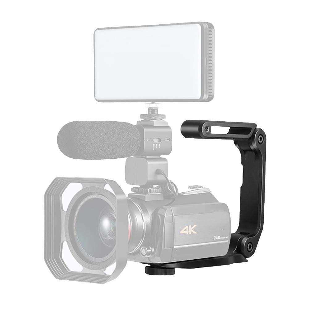 Oumij U-Grip Video Filming Camera Handle With Standard 1/4 Threaded Interface Foldable Handheld Stabilizer Holder Grip, Gimbal Stabilizer Accessories For Ordro