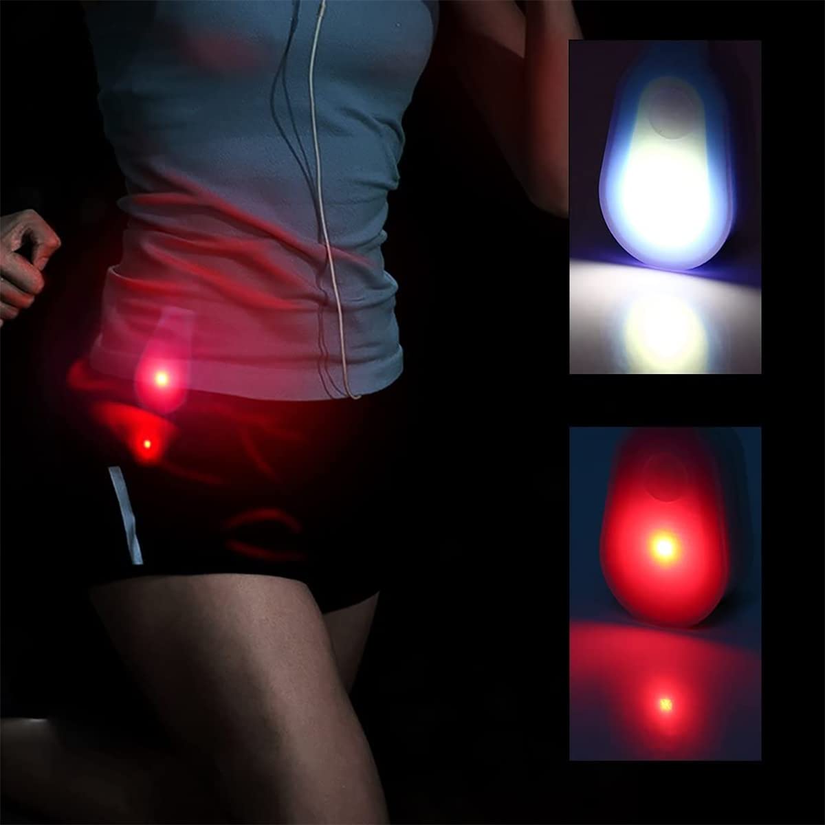 Pozlle Led Flashlights Clip On Flashlight Night Safely Nursing Night Light Hands  Strong Magnetic To Grip Clothing. Perfect For Hiking, Dog Walking, Running, Doctors, Nurses, Police Officers