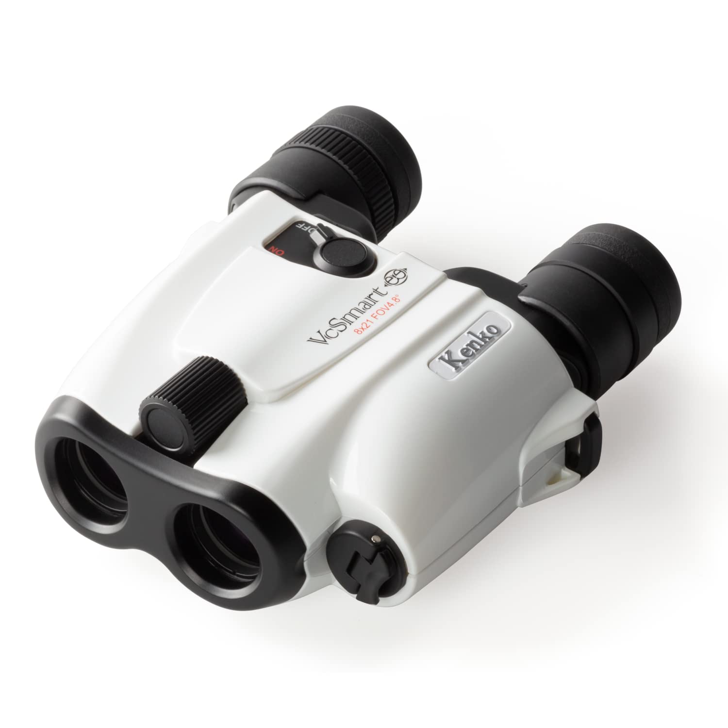 Kenko Image Stabilization Binocular Vcsmart Compact White 8X21, Full Multi-Coating, For Sports,Hunting, Bird Watch, Spector Sports, Concerts And Outdoor 101396, White