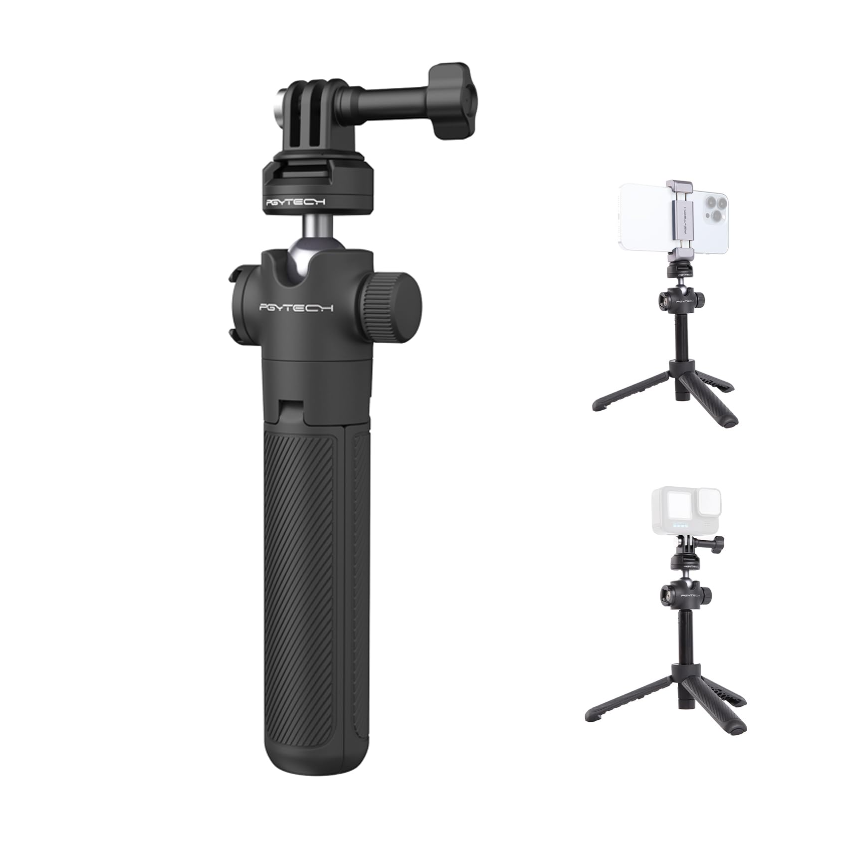Pgytech Caplock Extension Pole Mini Tripod For Osmo Action 5 Pro/4/3, For Osmo Pocket 3/2, Selfie Stick Rod For Gopro Hero 13/12/11/10, For Insta360 Ace Pro 2/One Rs/R/X3, Xiaoyi, Feiyu Action Camera