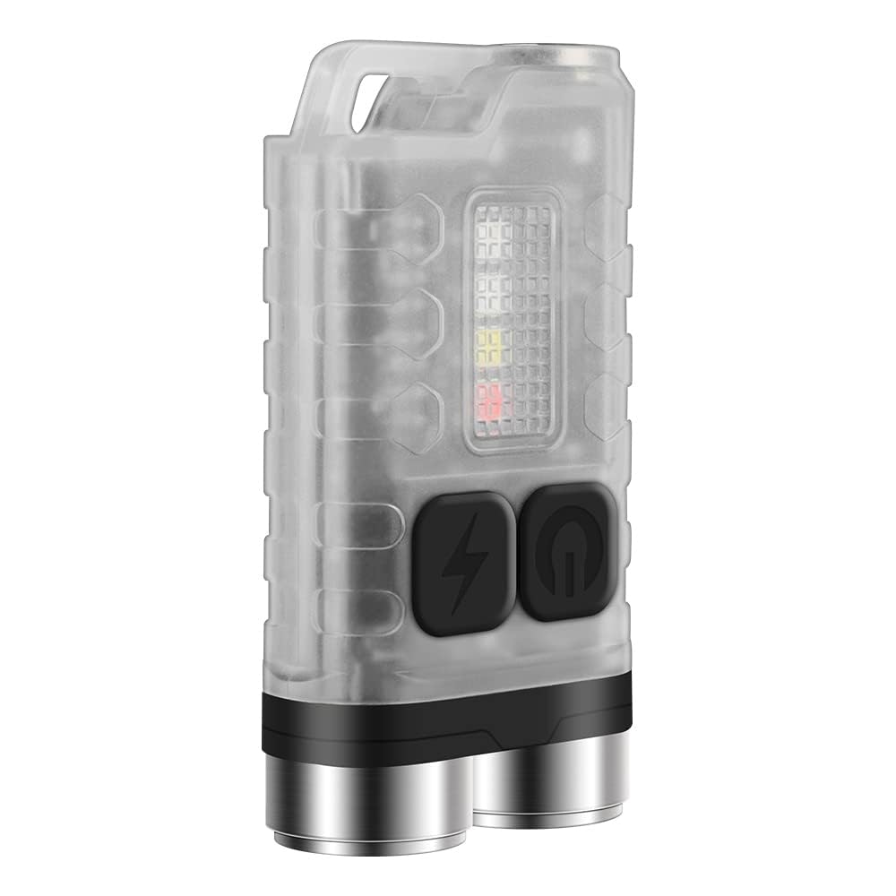 Graboyy Mini Keychain Flashlights High Lumens, Edc Flashlight Rechargeable With Red Uv Blue Light & Tail Magnet, 900 Lumens Led Pocket Small Powerful Flashlights For Camping, Emergencies,Everyday Carry, Ip65