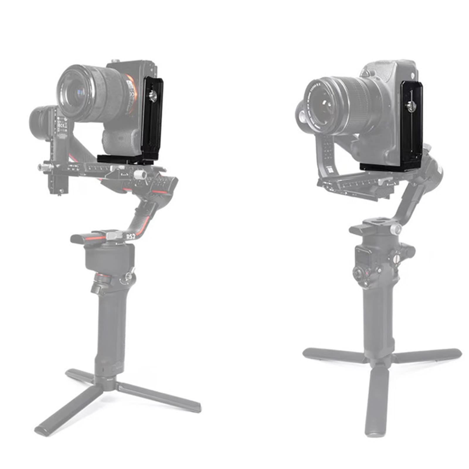 Haoyull 1/4 Screw Quick Release Plate L Bracket For Rsc2 Handheld Stabilizer Video Camera Video Shooting Standard Holder, Length 120Mm, As The Picture Shows