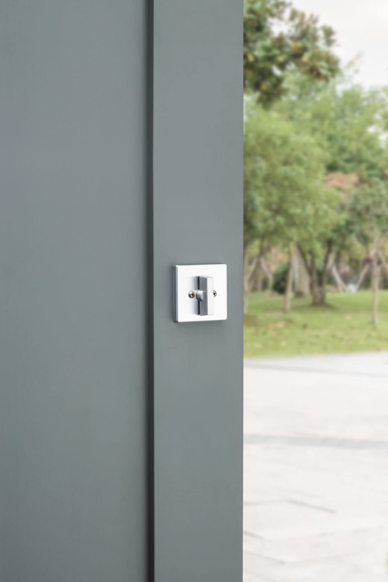 Kwikset 663Sqt Privacy One Sided Deadbolt From The Signature Series - Matte Black