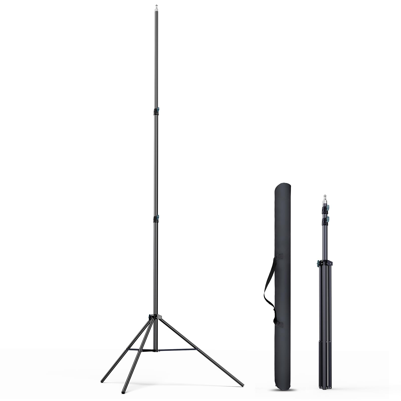 Cisain Cisian 13Ft Heavy Duty Light Stand Photography Tripod,160Inch/4M Light Stand Photography High Sports Tripod With 1/4” Screw For Studio Led Light,Dslr Camera,Sports Camera Professional