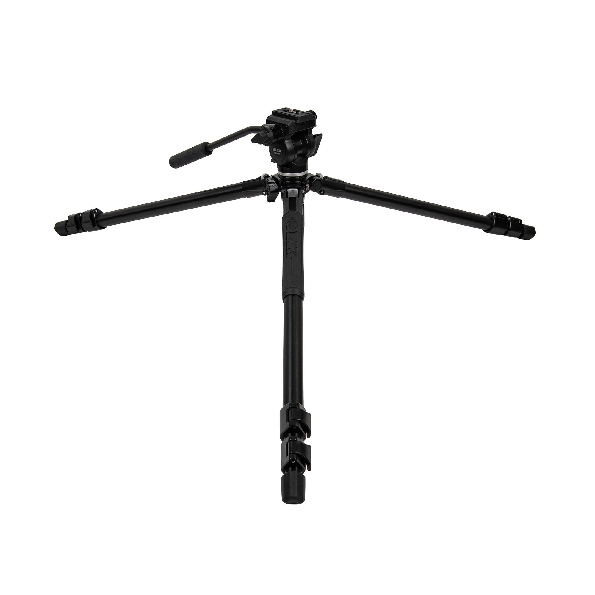 Slik Pro Al-523-Svh-520 Aluminum Tripod Kit With Svh-520 Fluid Video Head