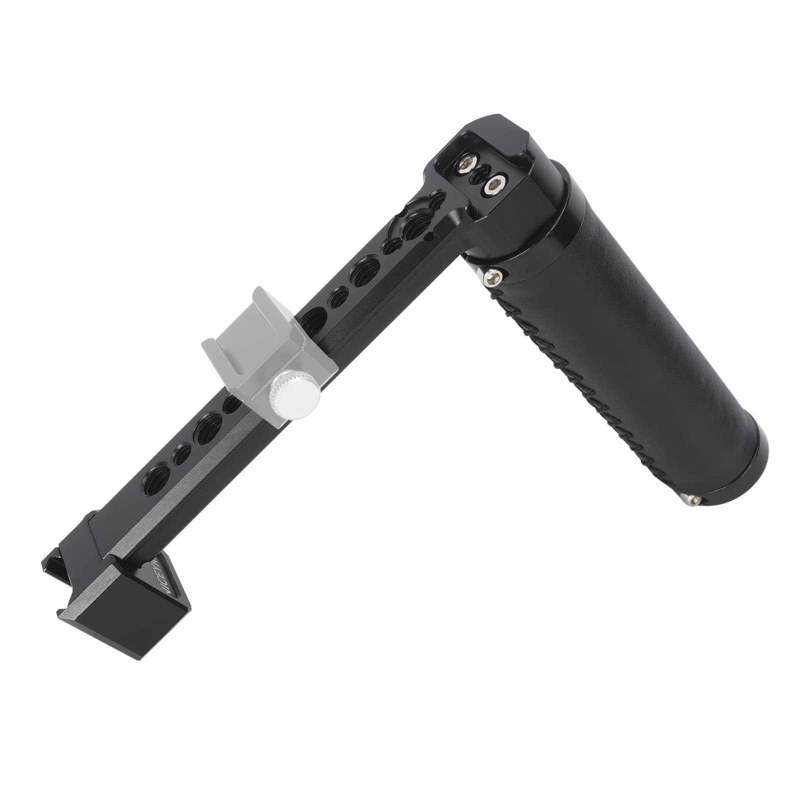 Niceyrig Side Handle Grip For Dji Rs4 / Rs4 Pro / Rs3 / Rs3 Pro / Rs2 / Rsc2, Gimbal Stablilizer Support Leather Handgrip With Extension Arm - 523