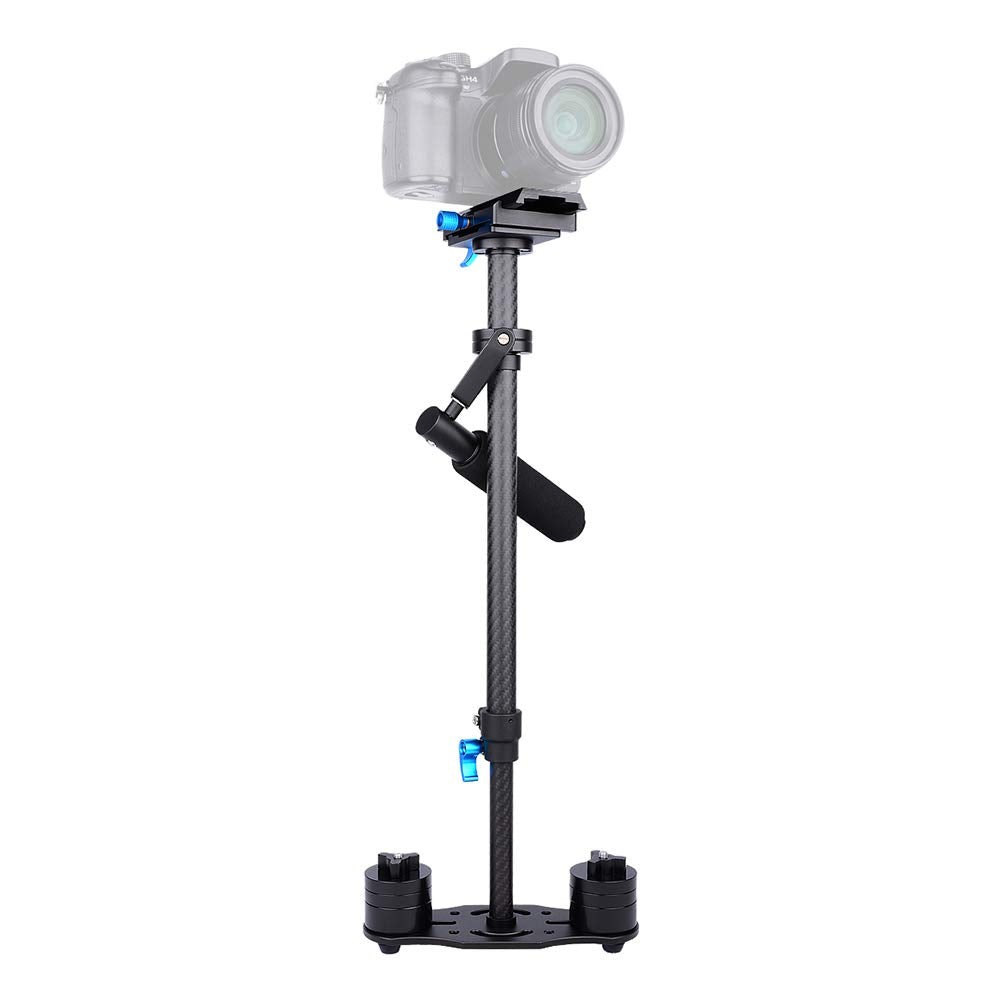 Mrisata Camera Stabilizer S60T Carbon Fiber Handheld Stabilizer With Quick Release Plate For Dslr Cameras, S60T Carbon Fiber Handheld Stabilizer With Quick Release Plate (Black)