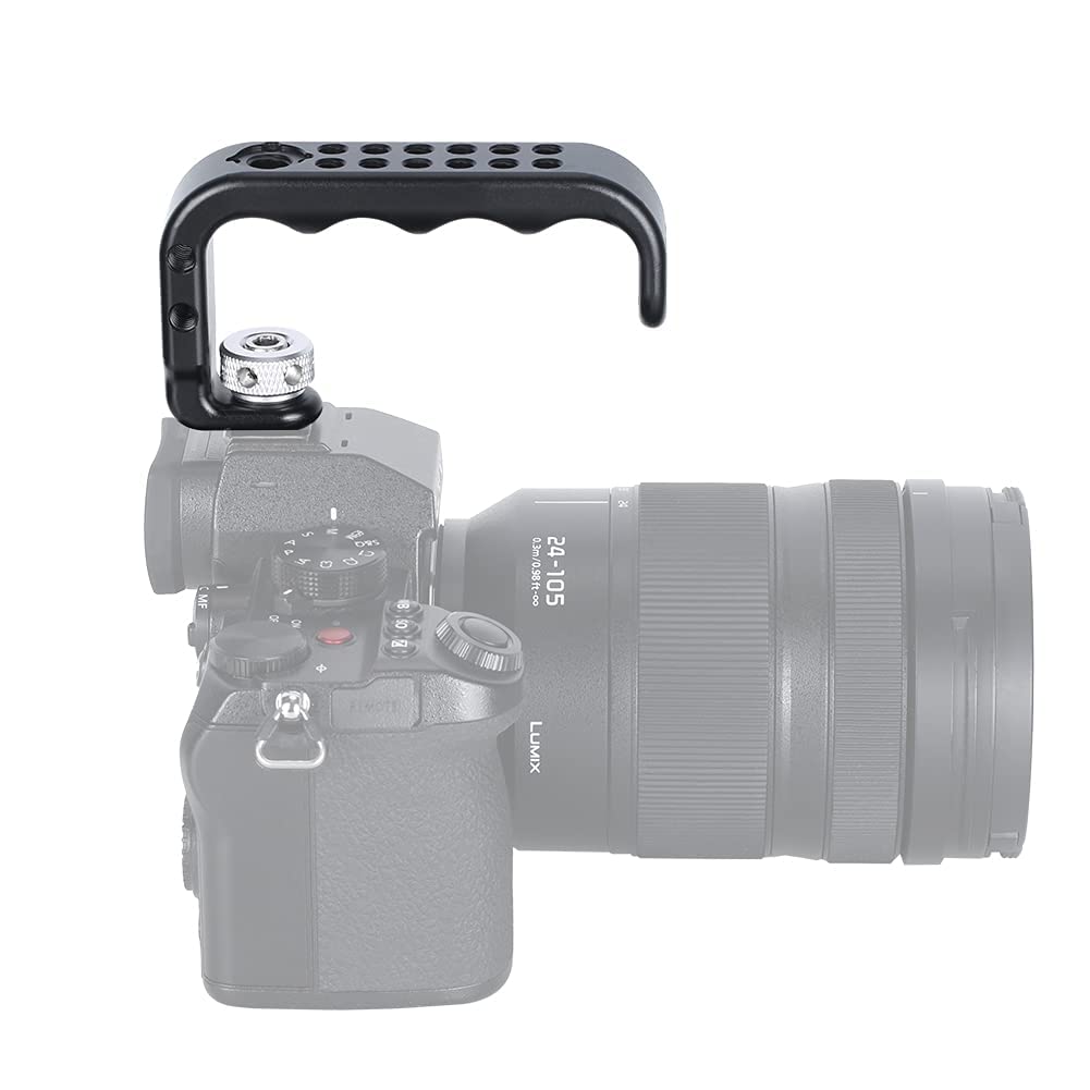 Niceyrig Camera Hot Shoe Handle Grip, Ergonomic Shoe Mount Handgrip - 451