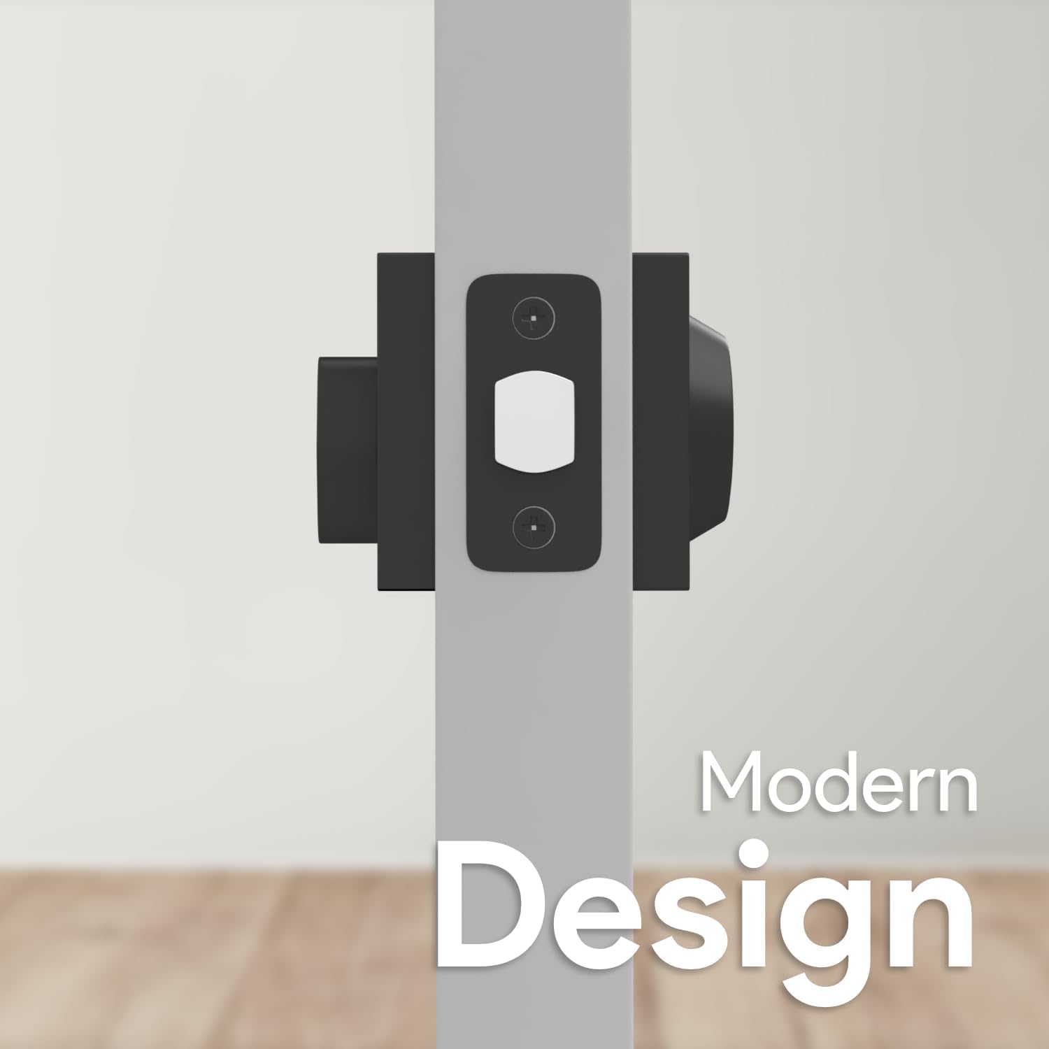Mega Handles - Schein Deadbolt I Entrance Deadbolt Lock - Heavy Duty Square Locking For Left Or Right-Handed Doors - Interior/Exterior - Matte Black