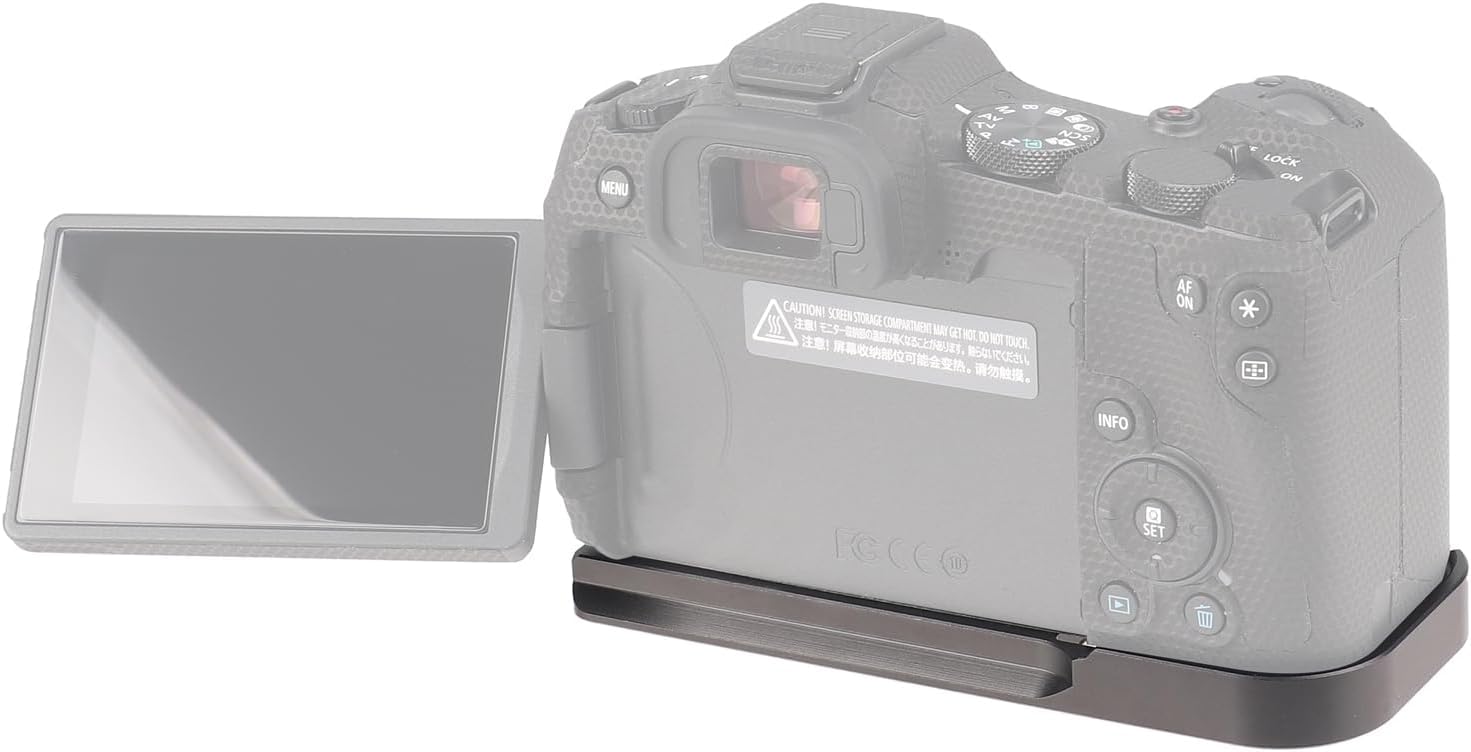 Hersmay Eos Rp Camera Quick Release Baseplate Qr Plate For Canon Eos R8/Rp Mirrorless Camera Compatible With Arca-Swiss Standard Tripod, Built-In Cold Shoe Mount For Led Video Light, Microphone Etc.