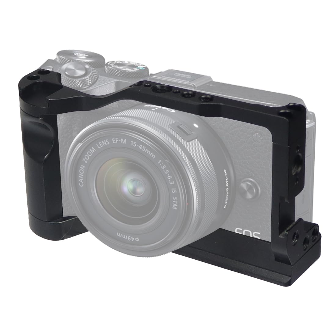 Novelgoal Camera Cage Rig, Quick Release Camera Cage Protective Case Compatible With M6 2 Dslr Video Film Vlog Stabilizer (Cage Only)