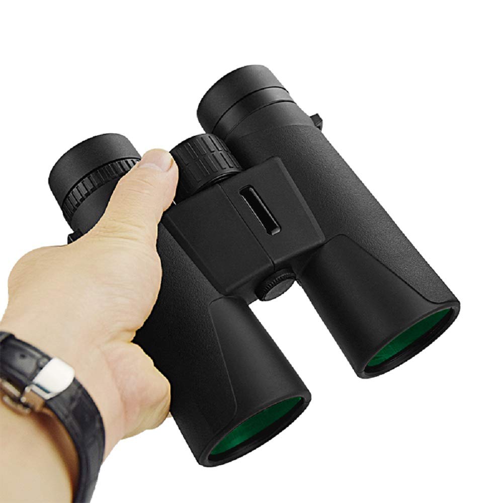 Megrezo 10X42 Professional Binoculars With Smartphone Adapter, Compact Waterproof Low Night Vision Binoculars For Adult Birds Watching Hunting Concert Travel