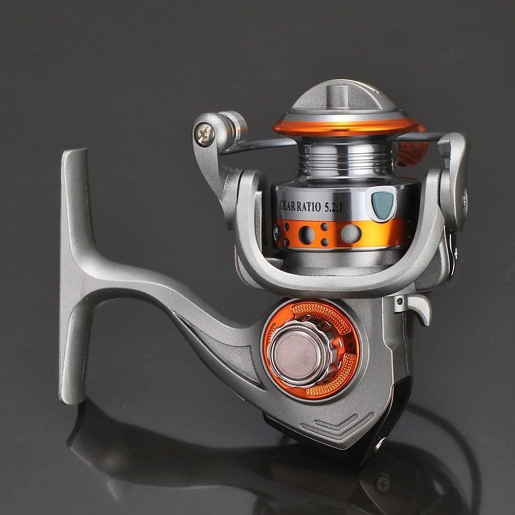 Gaderth Mini Spinning Reel, 5.2:1 Gear Metal Fishing Reel, 13+1Bb Powerful Spinning Fishing Reels With Interchangeable Handle, Small Compact Fishing Reel For Carp Bass Trout Fishing Mini 150