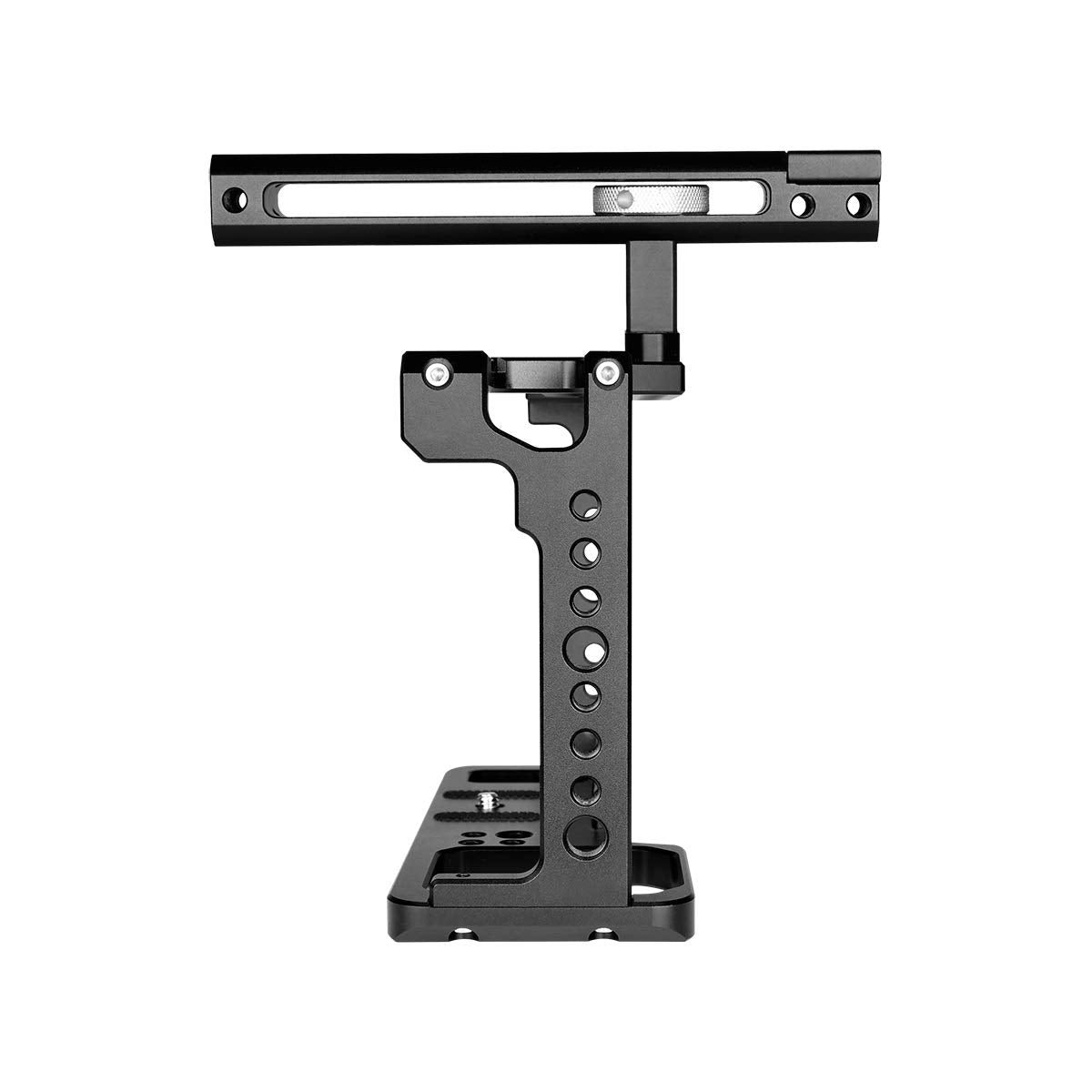 Kamthing Aluminum Video Camera Cage Stabilizer For Panasonic Lumix S1H S1R S1 Camera With Top Handle Grip Multiple 1/4" 3/8" Screw Mount (Cage With Top Handle)