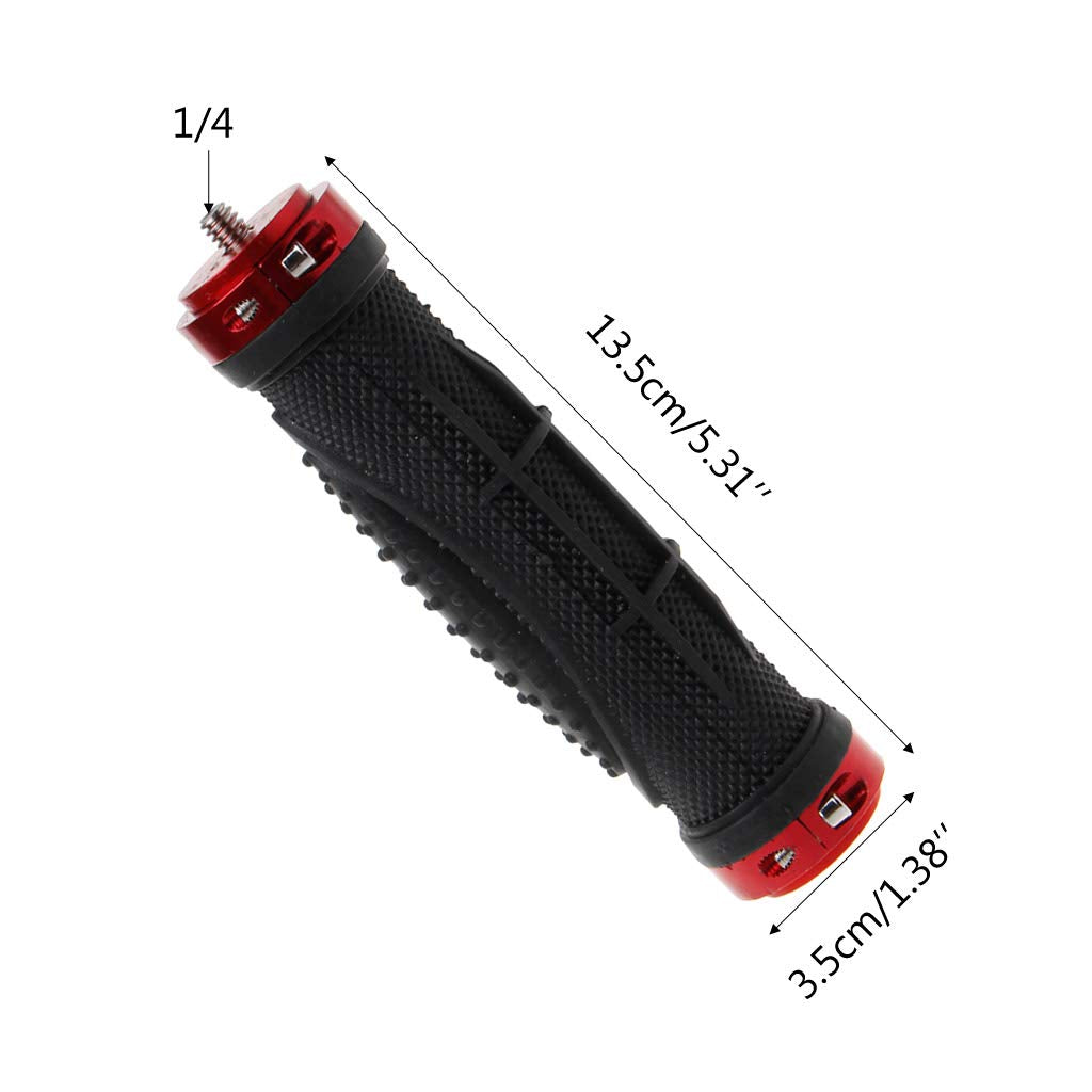 Stebcece 1/4'' Handle Grip Stabilizer Holder Stand Handheld Tripod For Camera Video Led