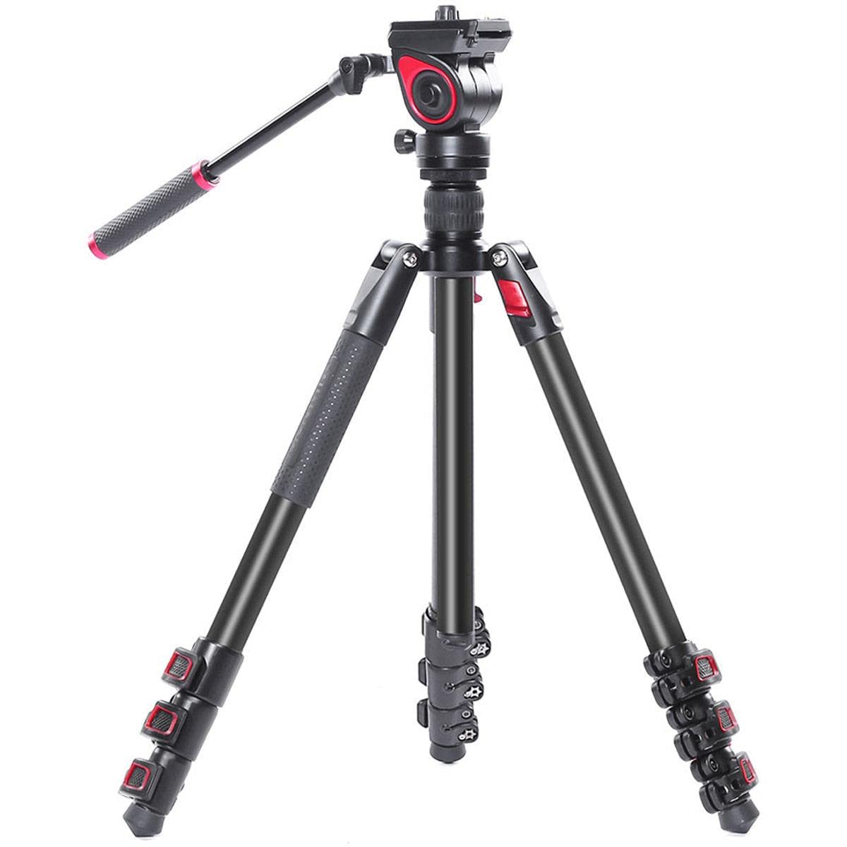 Cametv Came-Tv Tp-801A 4-Section Aluminum Video Tripod With Fluid Head Max