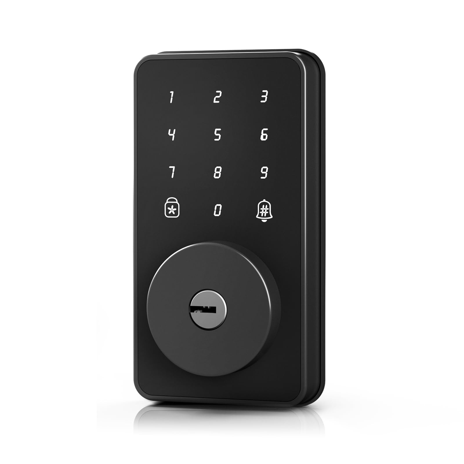 Biquole Keyless Entry Door Lock With Keypad, Digital Code Deadbolt - Electronic Locks For Front Door With 2 Keys, No App No Wifi, Easy Installation