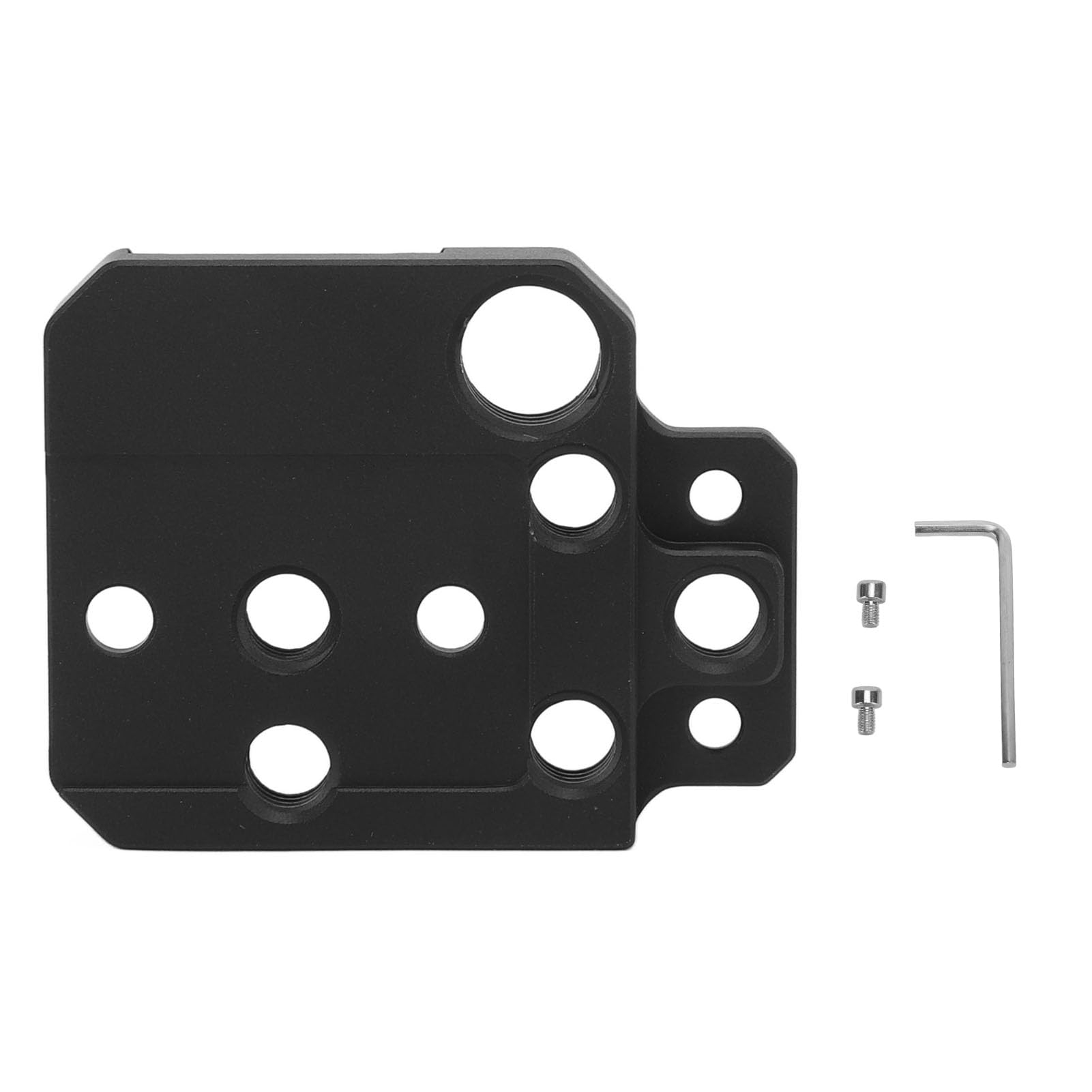 Vingvo Quick Release Plate, Aluminum Alloy Camera Stabilizer Expansion Mounting Base With 1/4 3/8 Inch Holes Cold Shoe Interface For Dji Ronin S, Sc, Rs2, Rs3 Stabilizer