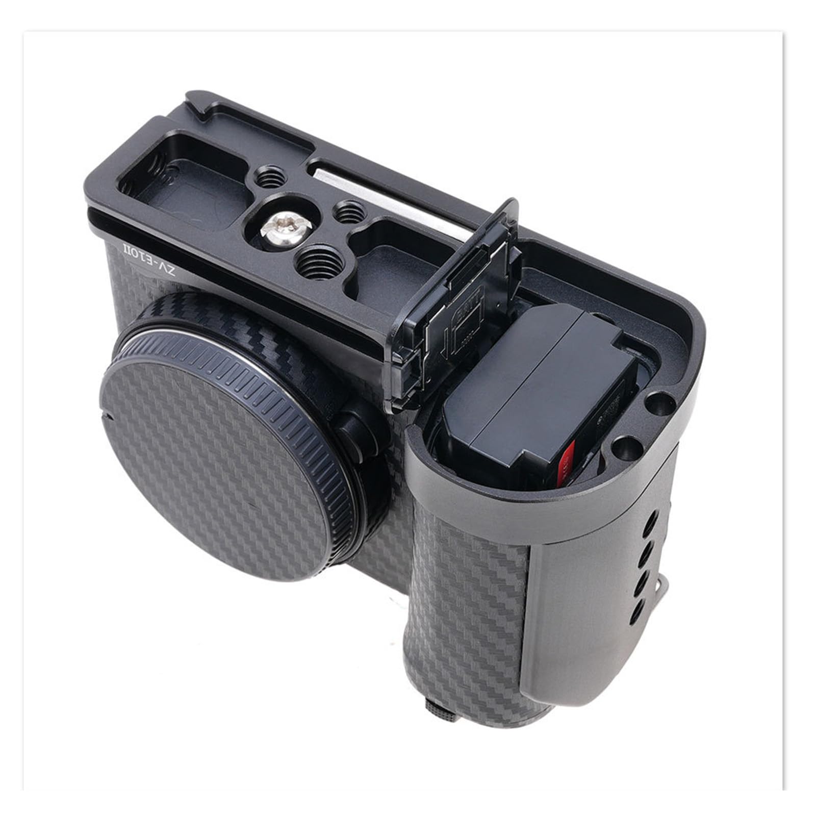 Rumds Handgrip Cage Handle Arm Bracket Stabilizer Hot Shoe For Zv-E10Ii Camera Video Microphones Tripod Accessories