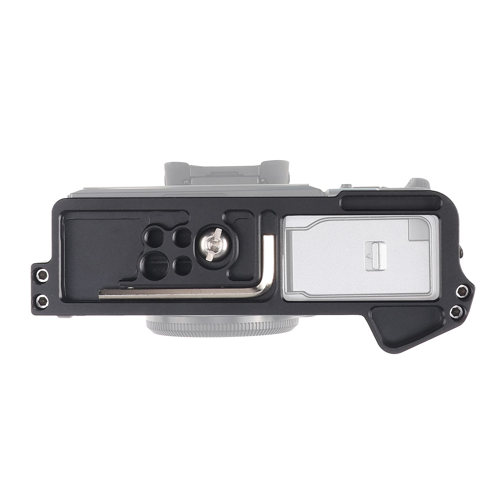 Focusfoto Camera Cage For Fujifilm Fuji X-T5 Xt5 Mirrorless Camera, Aluminium Alloy With Nato Rail, 1/4" Screw Mouting And Quick Release Plate For Arca Swiss Standard Video Filmmaking Stabilizer Rig