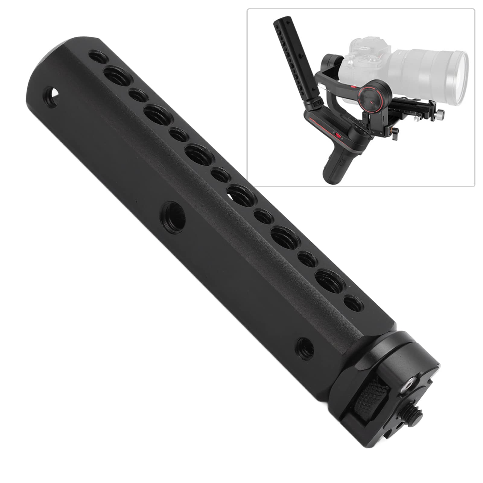 Agatige Stabilizer Handle Grip,Stabilizer Handle,Aluminum Alloy Hand Grip Extension Rod Holder With 1/4In 3/8In Screw Hole For Weebill 2 Stabilizer