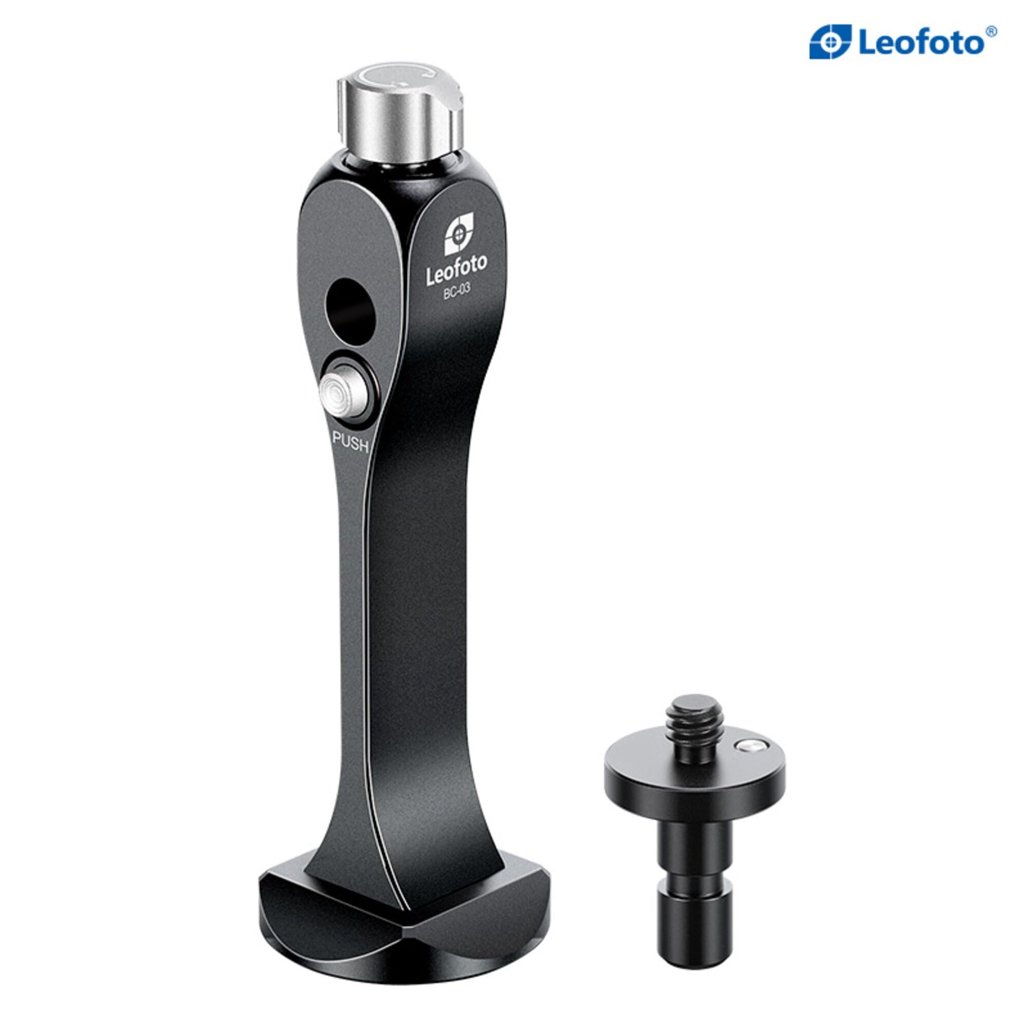 Leofoto Bc-03 Binocular Adapter, Universal Binocular Stud, Safety Lock, 1/4" Mounting Thread, Arca Compatible