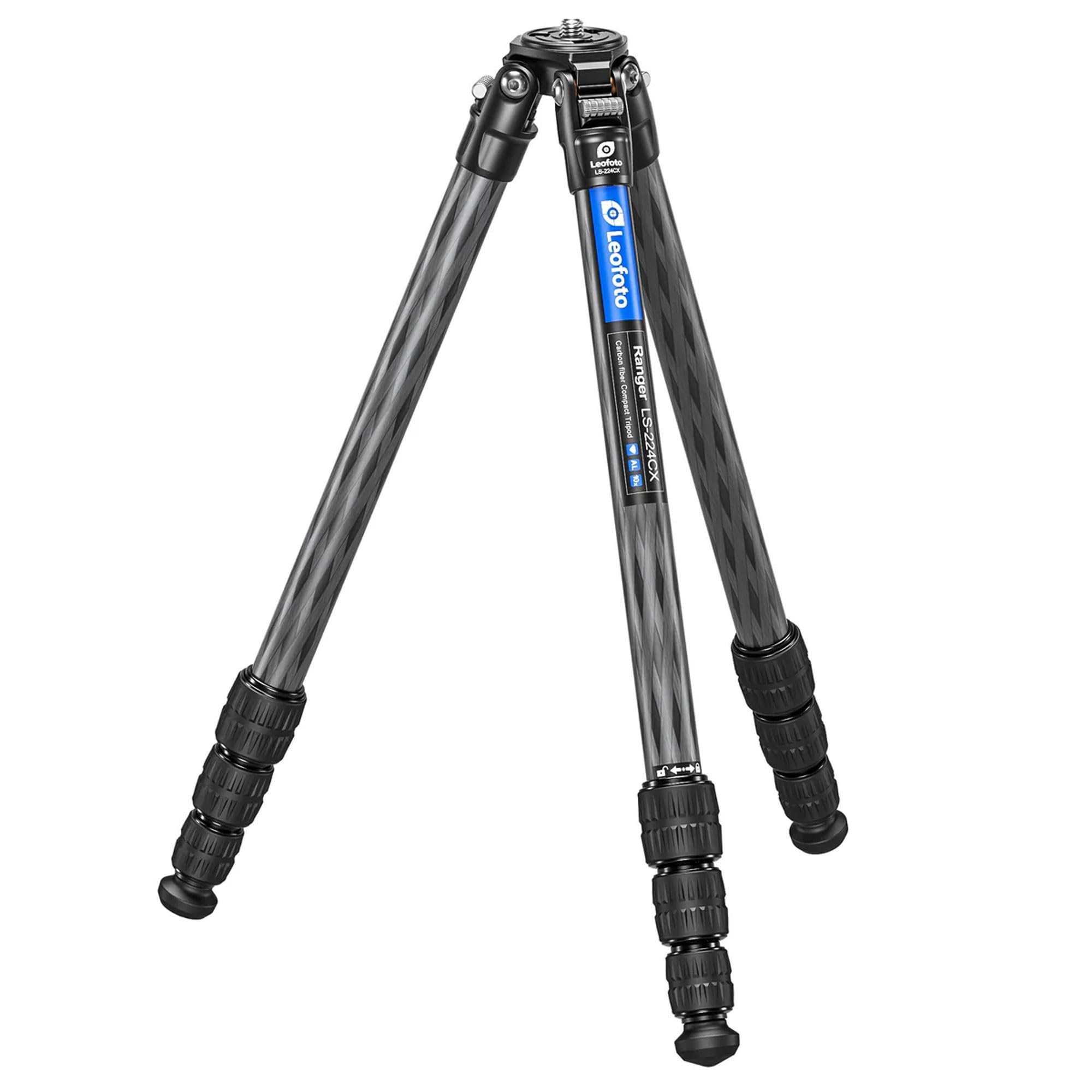 Leofoto 42" Lightweight Carbon Fiber Travel Tripod, Professional Compact Tripod For Camera Dslr Video, Max Load 13Lbs/6Kg (Ls-224Cx)