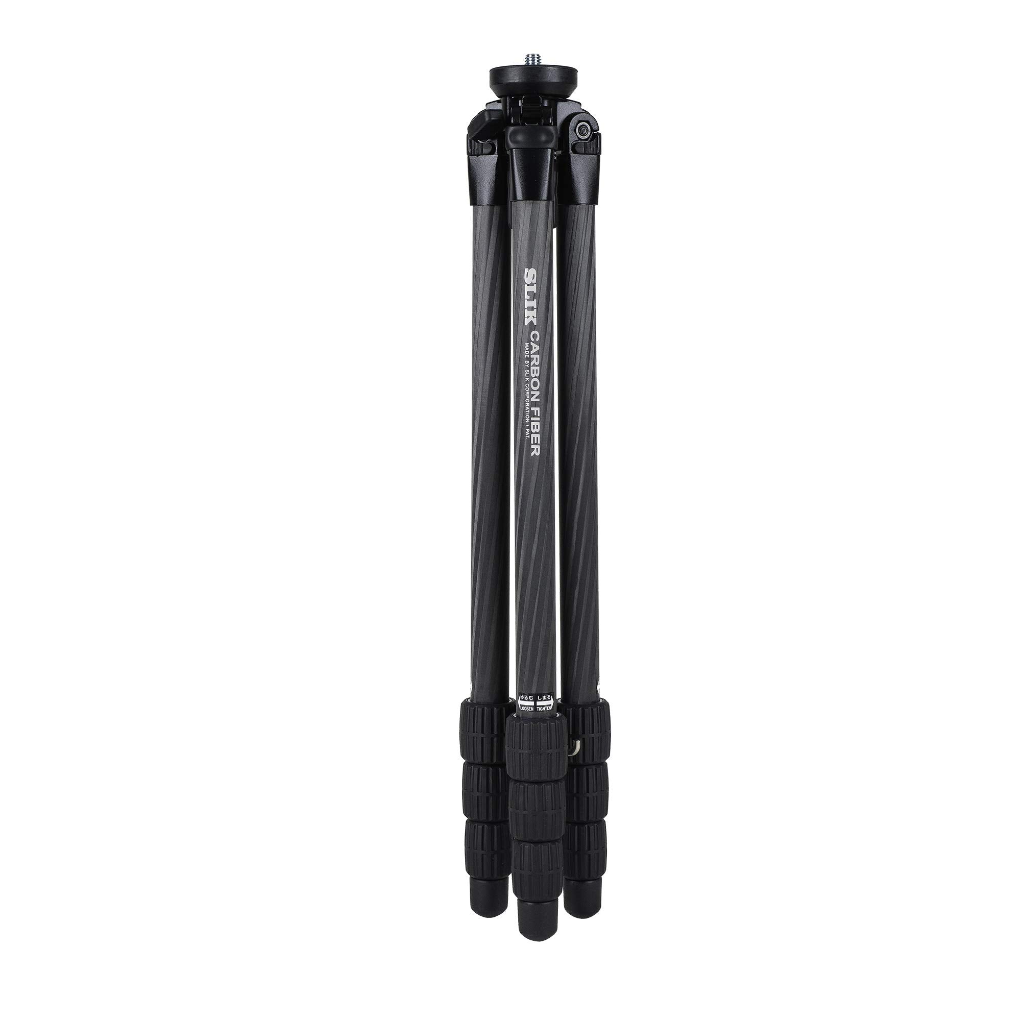 Slik Pro Cf-634 4-Section 64" Carbon Fiber Tripod Black (611-895)