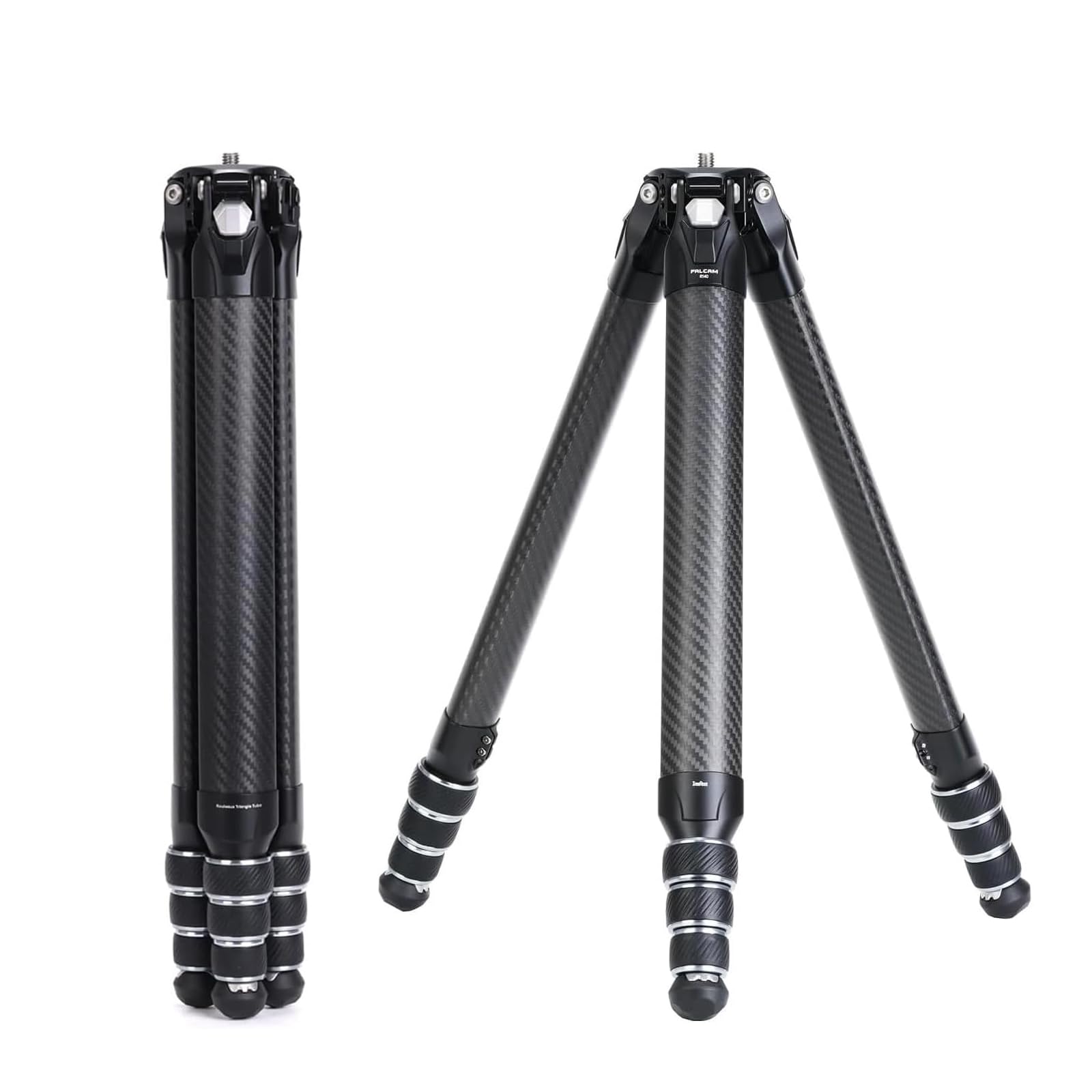Kongeeker Falcam Treeroot F38 Pro Carbon Fiber Tripod, 61" Quick Lock Travel Tripod, 5Kg Load, F22 Interfaces, 1/4" Screw, Carry Strap Holes For Dslr, Mirrorless, And Video Cameras (R140T)