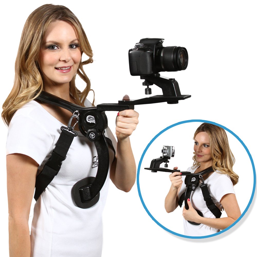 Cam Caddie Scorpion Ex Shoulder Support Kit W/ Tripod Mount / Handheld Stabilizer And Accessory Mounts For Led Lights Microphones And Monitors Compatible With Canon, Nikon, Sony, Panasonic / Lumix Style Dslr
