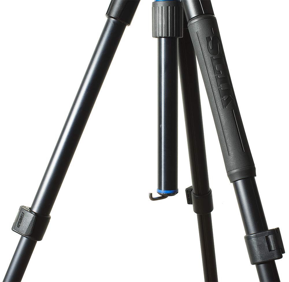 Slik Pro Al-324Dx W/Sh-705E 3-Way Pan Head For Mirrorless/Dslr Sony Nikon Canon Fuji Cameras And More - Black (613-358)