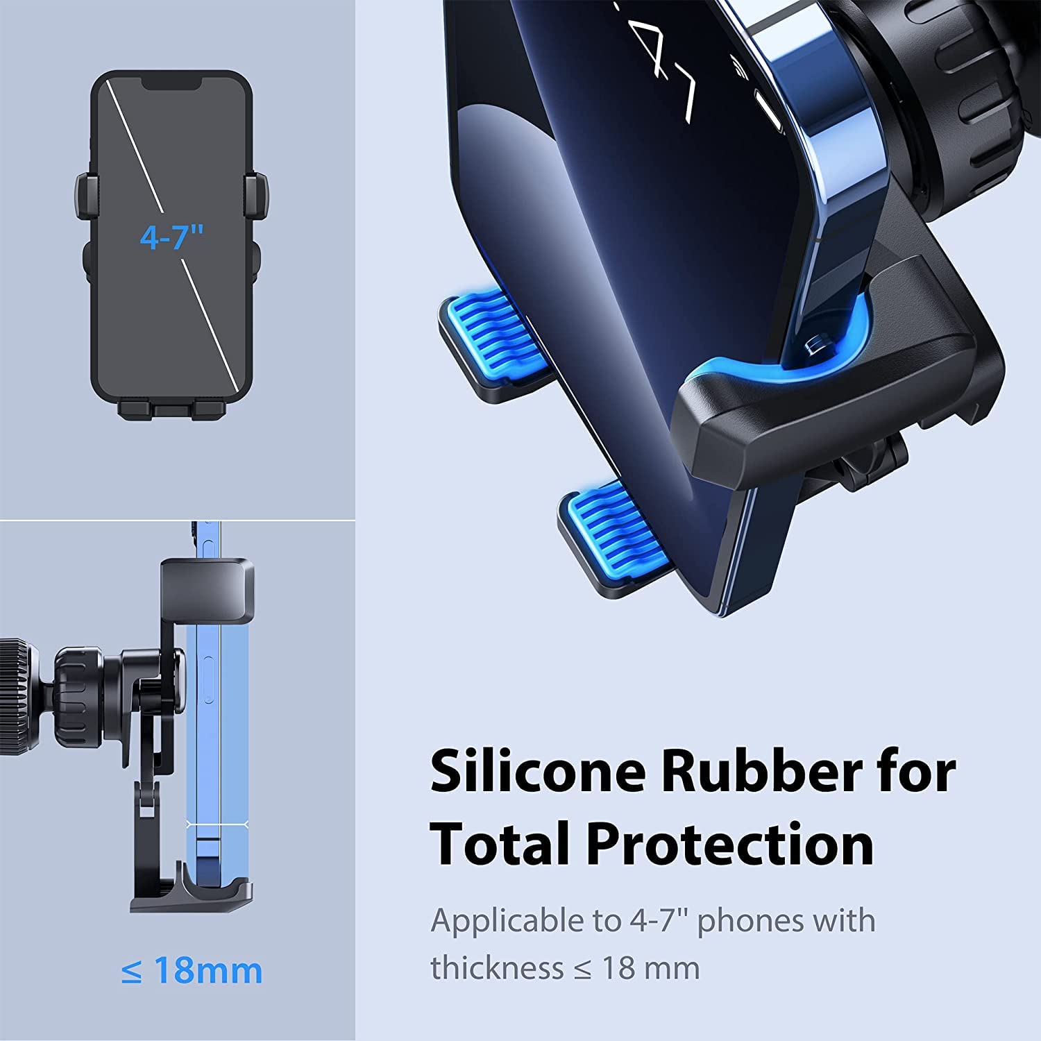 Cindro Phone Mount For Car Phone Holder Gravity Phone Holder Car Mount For Iphone Air Vent Clip Cell Phone Holder Mount Cradle Fit Smartphone