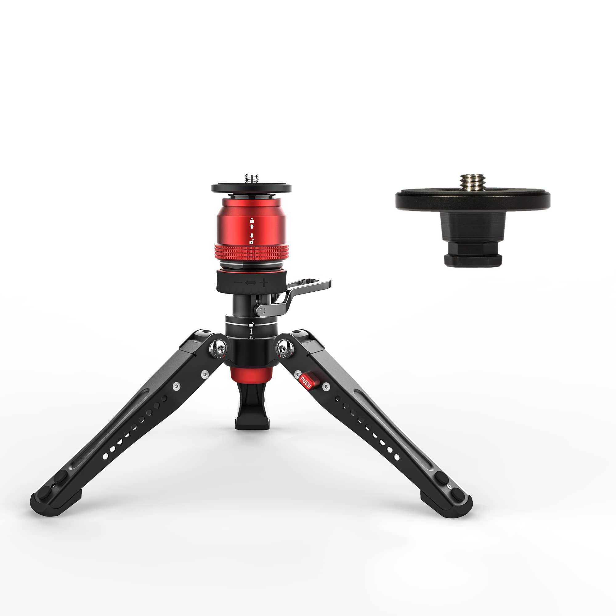 Ifootage Mini Tripod For Camera With Quick Release Head, Professional Tabletop Tripod With Pedal, Small Tripod Max Load Up To 13.2 Lbs, Desktop Tripod Compatible With Sony, Nikon, Cobra 3 Base-P