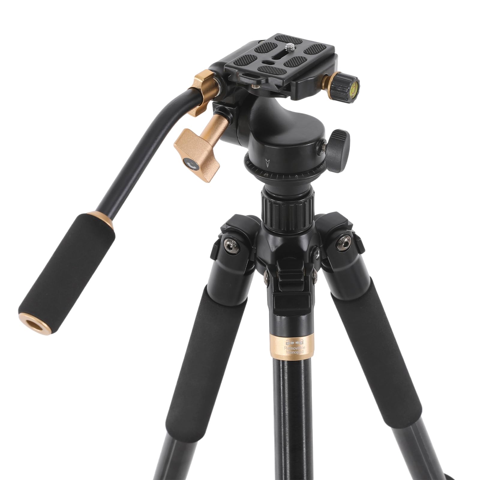 Wupyi Camera Tripod 62",Video Tripod With 360°Fluid Head,Professional Camera Tripods & Monopods,Tripod Stand For Video Camera, Dslr, Camcorder,With Carry Bag