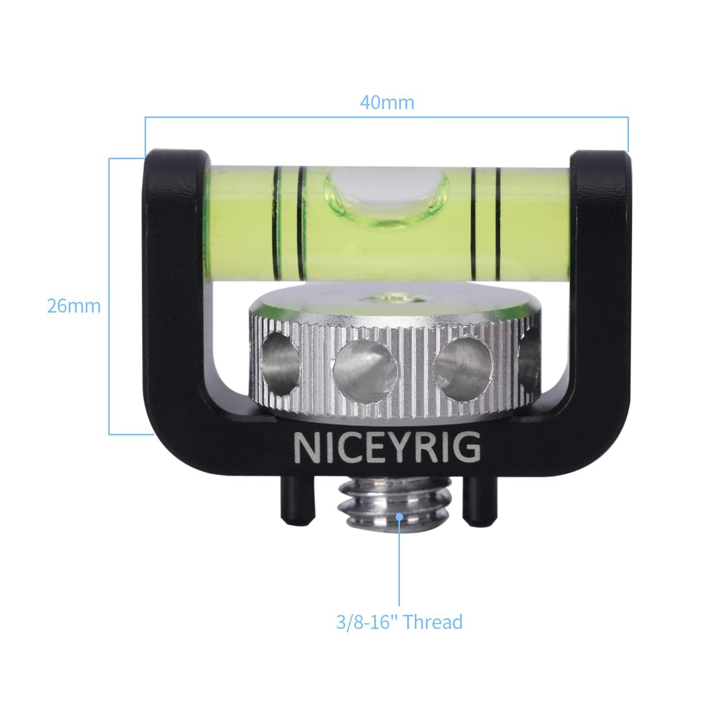 Niceyrig Bubble Level For For Arri Thread Mount, Camera Bubble Spirit Level Applicable For Sony, Canon, Panasonic Camera Cage, Handle Grip - 572