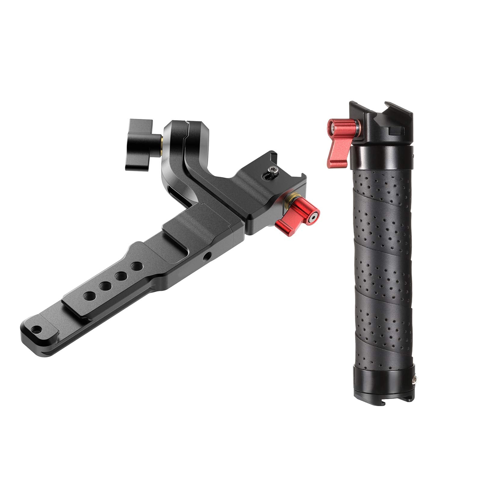 Andoer Aluminum Handle Sling Handgrip With Cold Shoe Universal 1/4 3/8 Interface Replacement For Ronin S 2 / Ronin Sc 2 Gimble