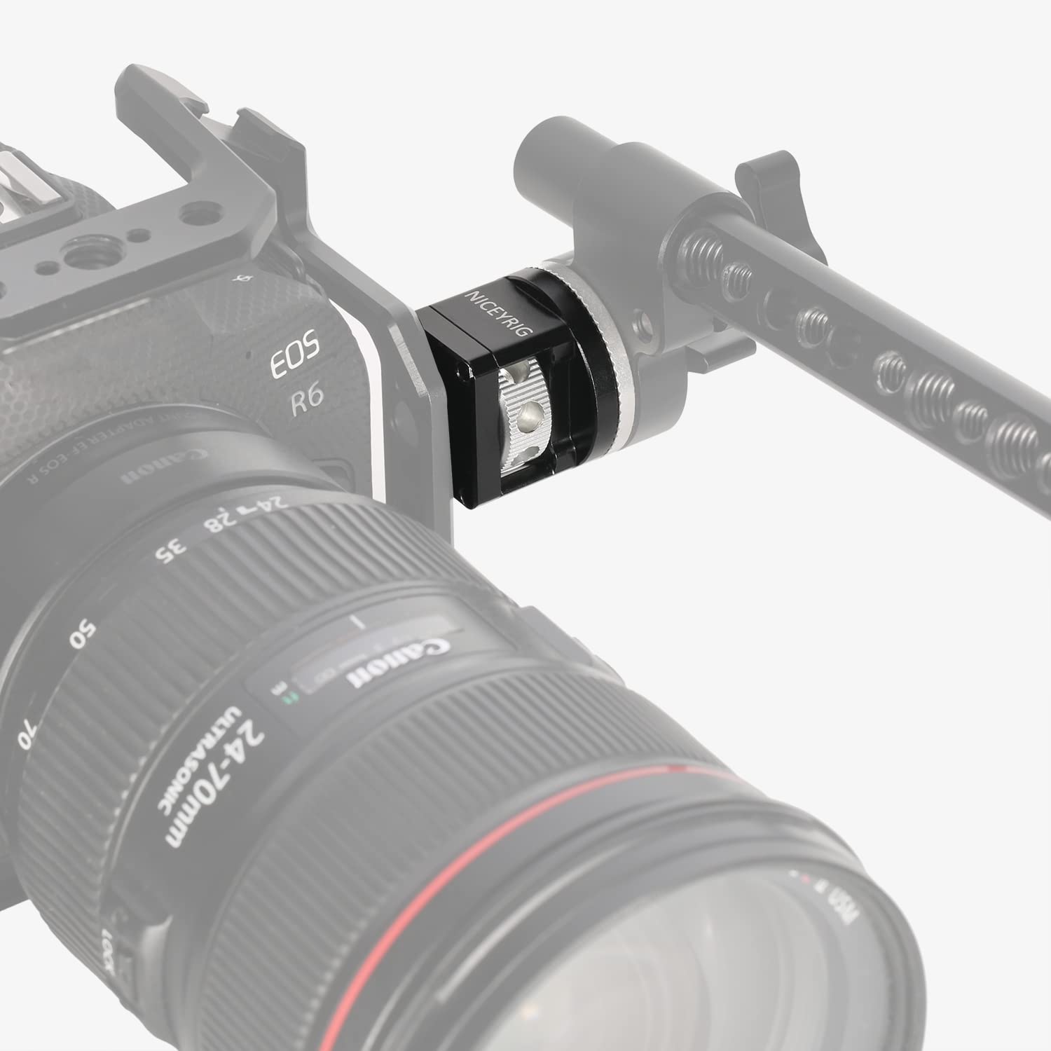 Niceyrig M6 Thread Rosette Adapter For Arri Locating Hole, Compatible With Rosette Mount Wooden Side Handle And 15Mm Rod Rail Extension Clamp - 514