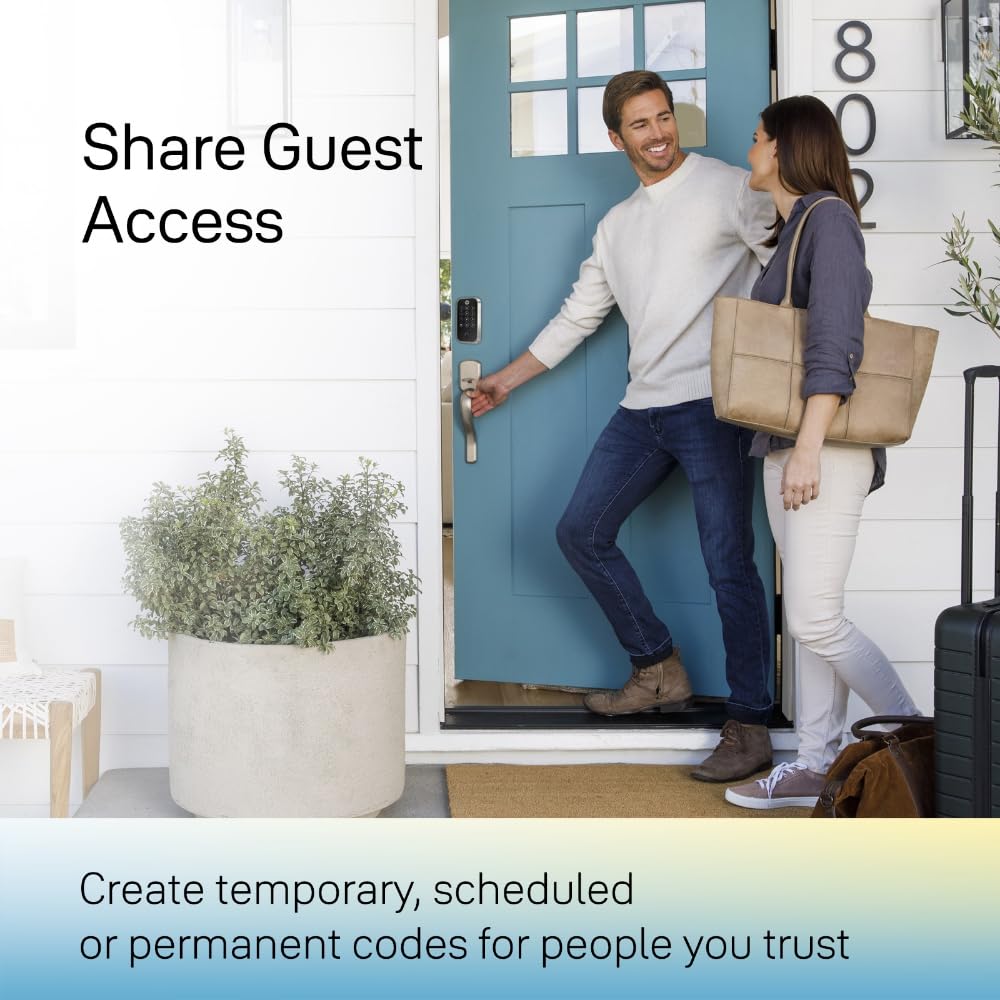 Yale Assure Lock 2 Touch Deadbolt, Black Suede Key- Smart Entry Door Lock With Z-Wave (Zw3) Connected Touchscreen Keypad For Code Entry And Remote Access, Yrd430-F-Zw3-Bsp