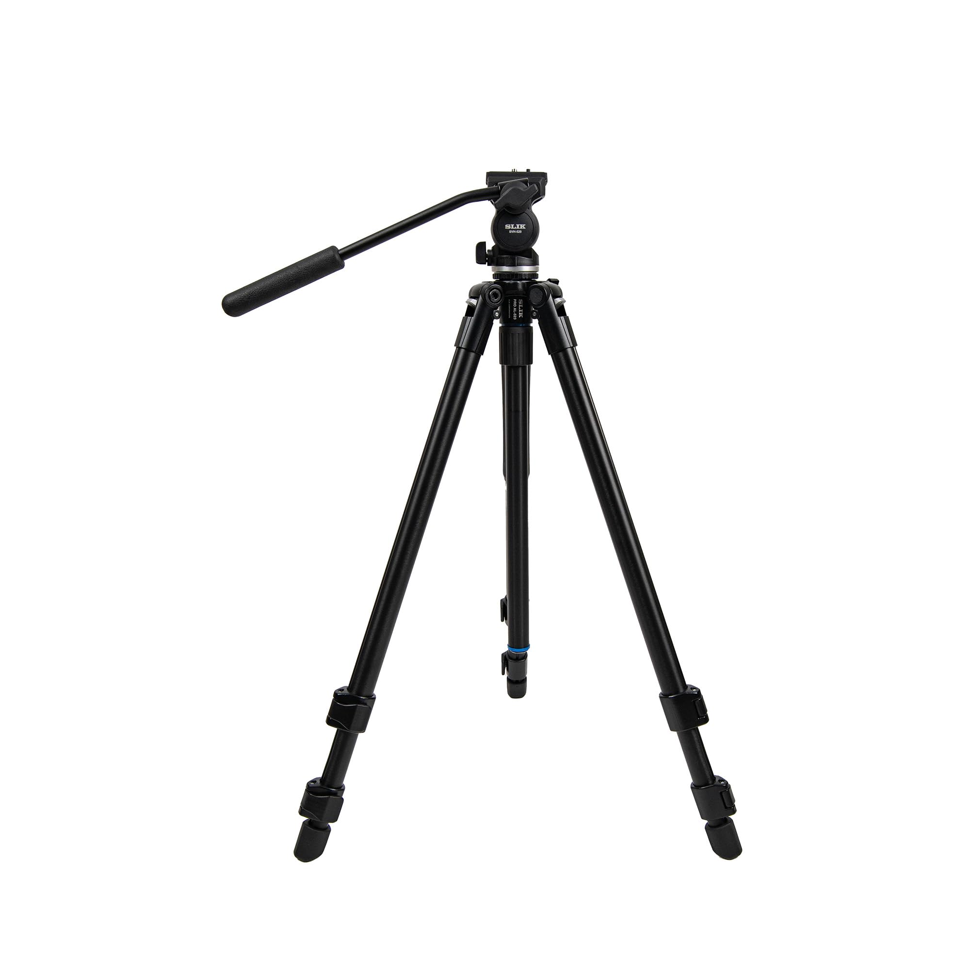 Slik Pro Al-523-Svh-520 Aluminum Tripod Kit With Svh-520 Fluid Video Head