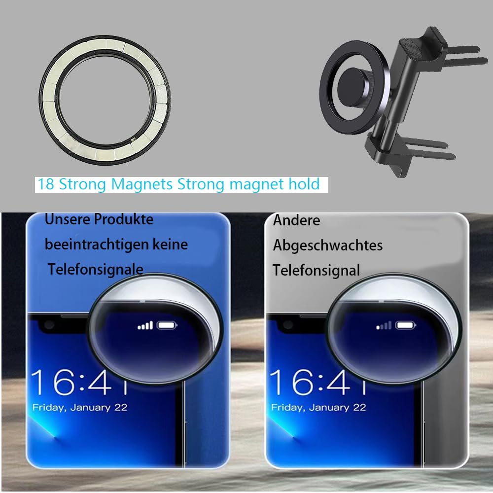 Icailin Car Vent Phone Mount Design For Mercedes Benz Gla/Glc/Gle/Gls/Glb-Class, C/E/S/B/A-Class,W205/W206, Car Mount, Mini Cooper Phone Holder, Mercedes Benz/Mini Cooper Car Accessories
