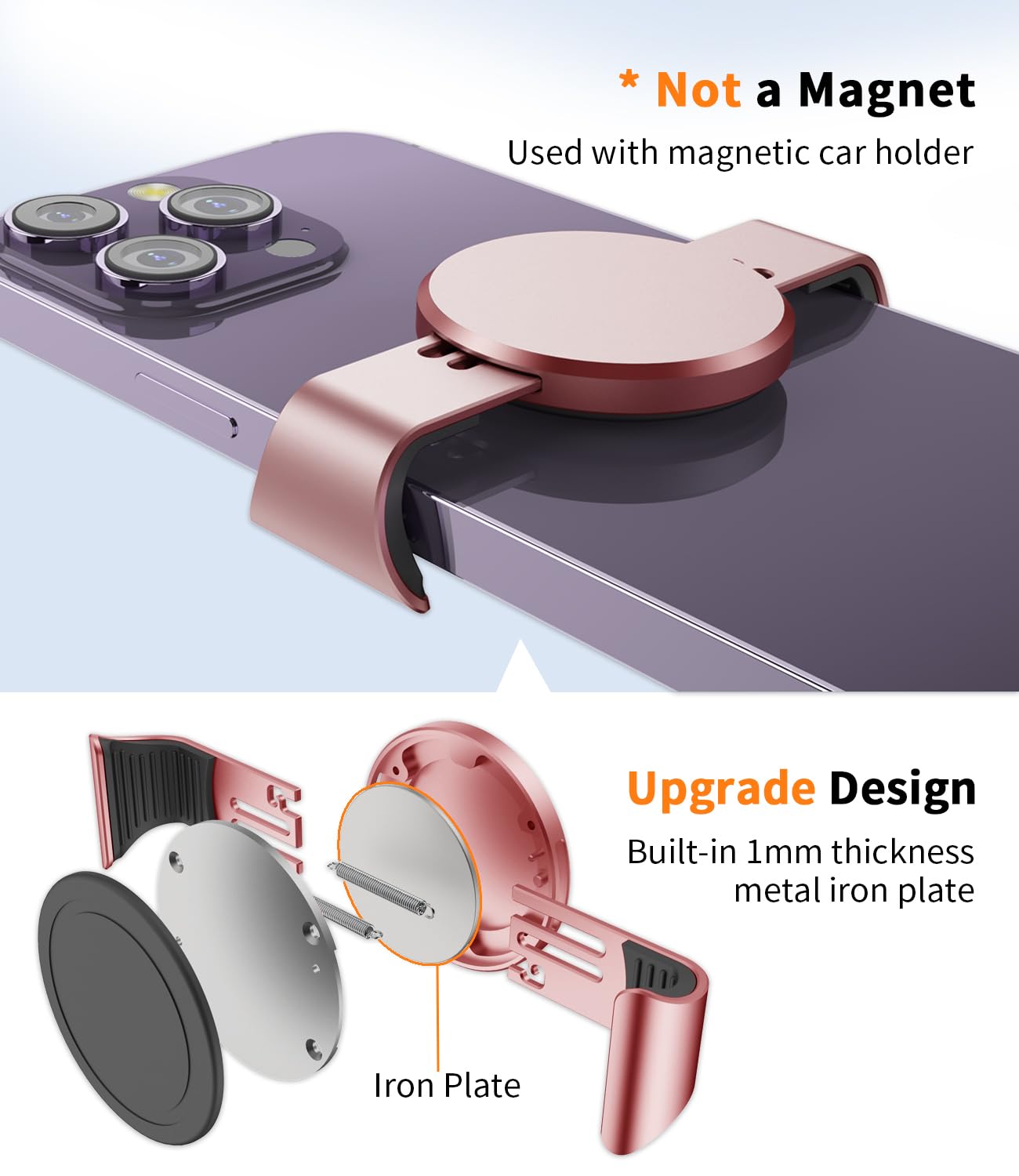 Luanke Magnetic Phone Car Mount, Universal Air Vent Magnetic Car Phone Mount Holder, Compatible With Iphone 15 Pro Max, And More (Generation 2 Stand Black)