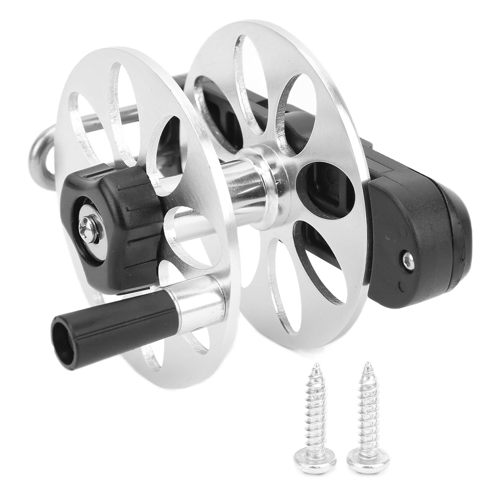 Broleo SpearReel, Tightening Knob Fishing Reel Foldable Handle Easy To Store Sturdy For Fishing
