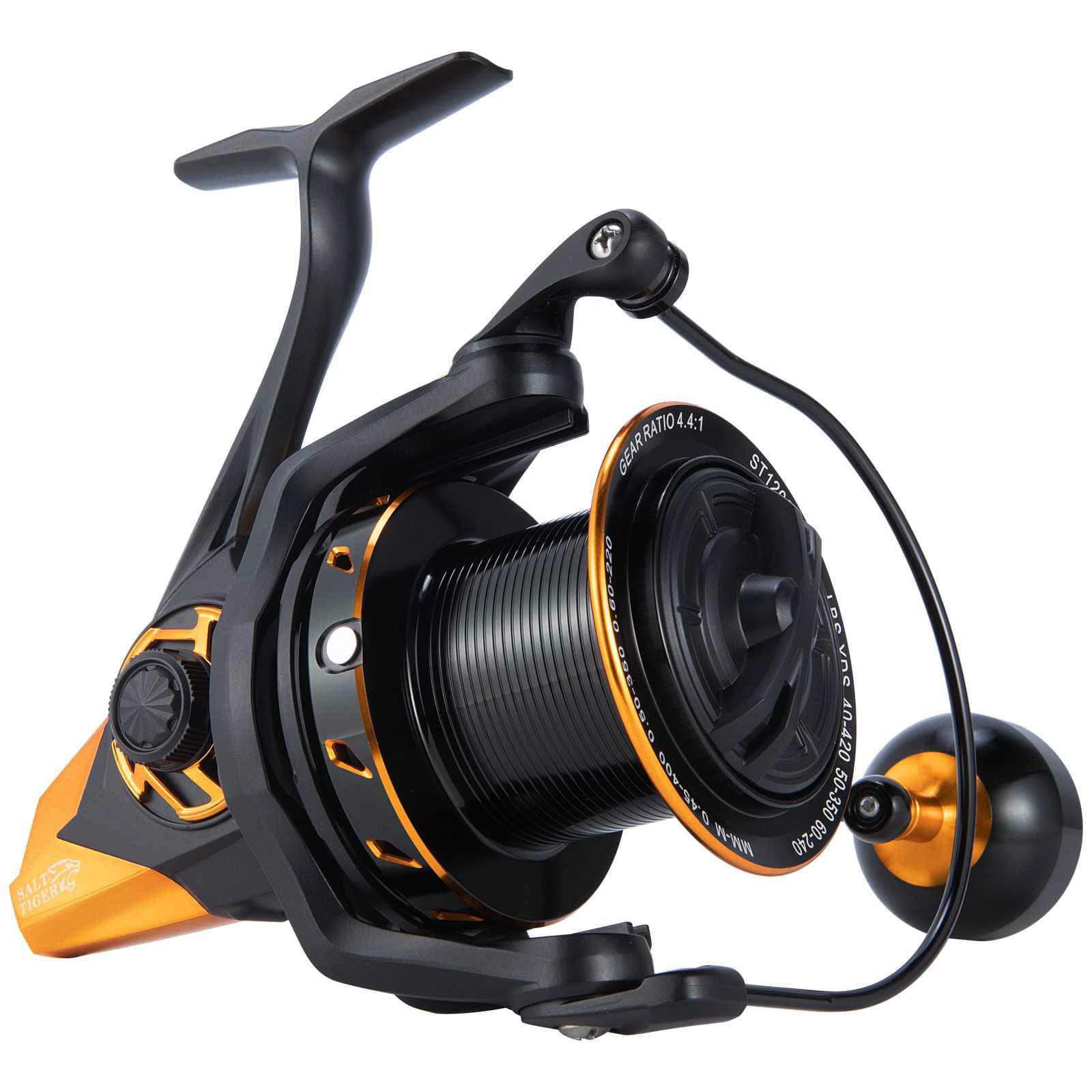 Dr.Fish Saltwater Spinning Reels, Full Metal Surf Fishing Reel, 13 +1 Bb, 52Lb Max Drag Ocean Sea Fishing Reel, Heavy Duty Long Cast Offshore Trolling Reel