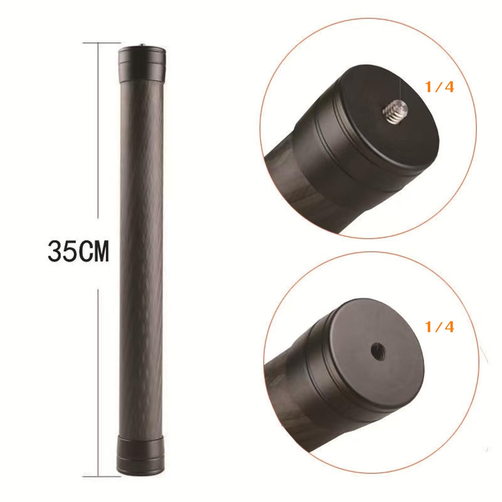 Dytdieyingtu Camera Stabilizer Vertical Shooting Low Angle Extension Rod Tripod 1/4 Handheld Extension Extension Accessories For Dji Ronin-S/Sc/Rsc2/Rs2/Rs3/Rs4 Moza-Air Air2 Aircoss2 Feiyu Scorp