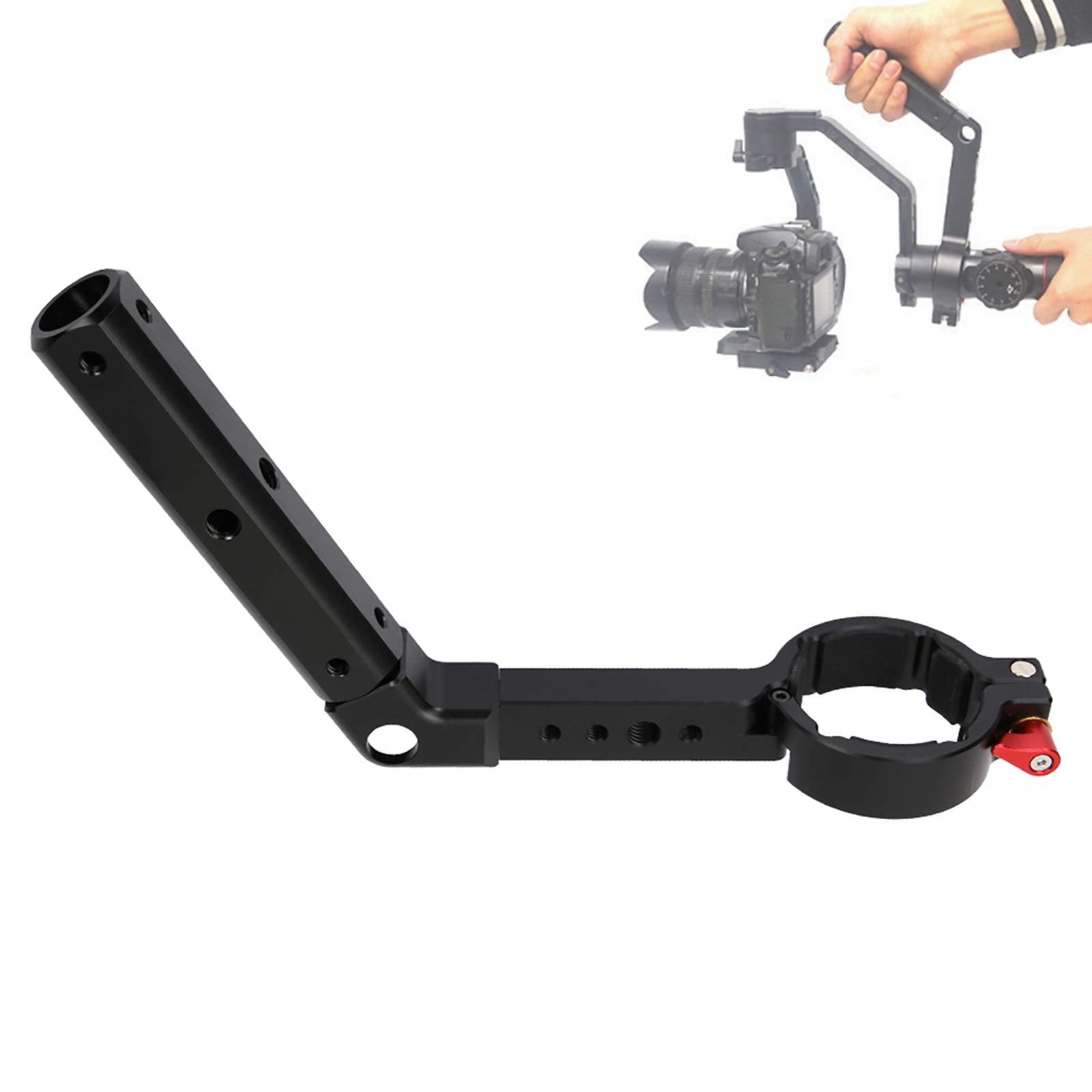 Agatige Portable Extension Handle Grip, Bracket Stabilizer Grip Handlebar Extender Extension Lamp Holder Handlebars Extender Extension For Crane2 For Ak2000